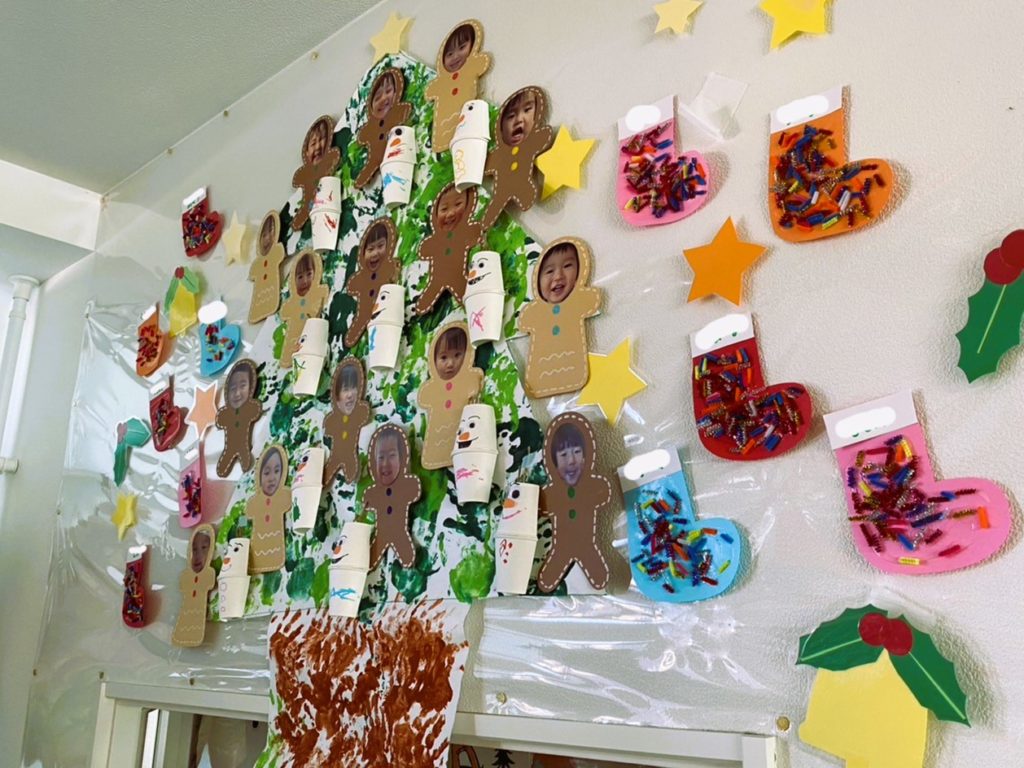 クリスマス作品お知らせ札幌市白石区南郷通の保育園・柏葉保育園