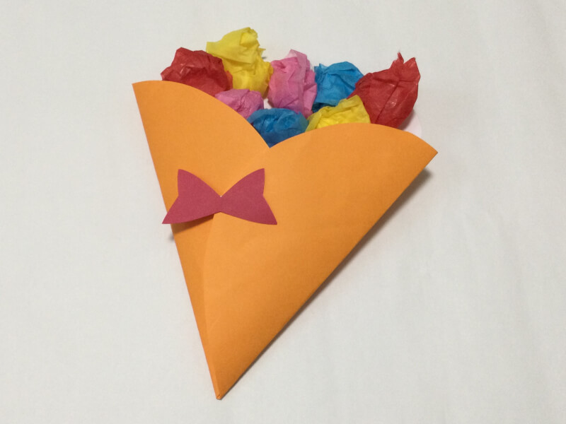 お花紙工作 フラワーペーパーで簡単！花束の作り方 あしたばちゃんねる