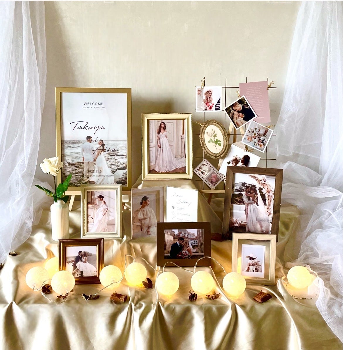 三角形のウェディングアーチ屋外ステージ背景装飾花フレームスタジオ写真撮影小道具 楽天市場3点セット UNHO ウェディングアーチスタンド 結婚式ウェルカムスペース バルーン 造花 骨組み 門状 大型 アイアンアーチ ホワイト フラワーアーチ イベント パーティー