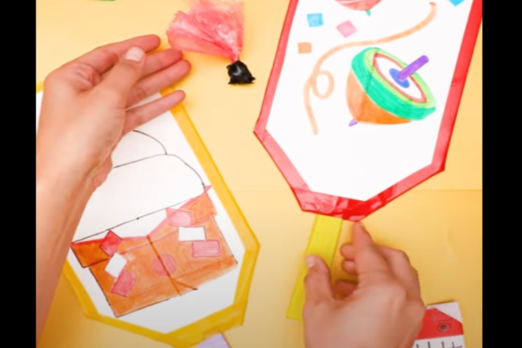 保育 製作 羽子板TikTok