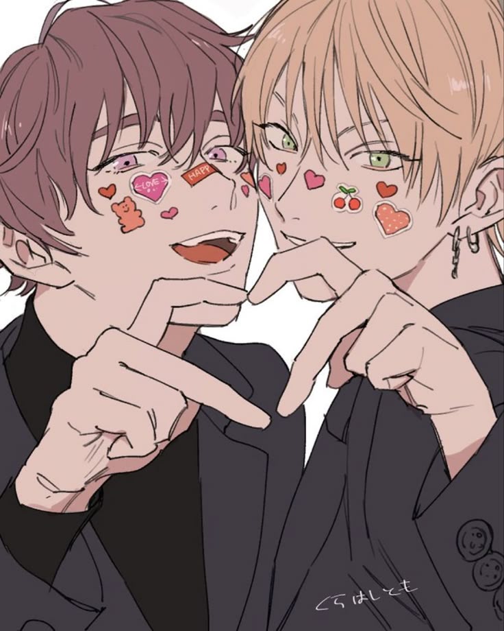 愛のジェスチャーを作るカップルの手ハートジェスチャー手描き点描画イラストPremiumベクトル素材