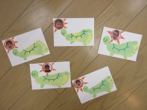 敬老の日の手形・足形製作アイデア