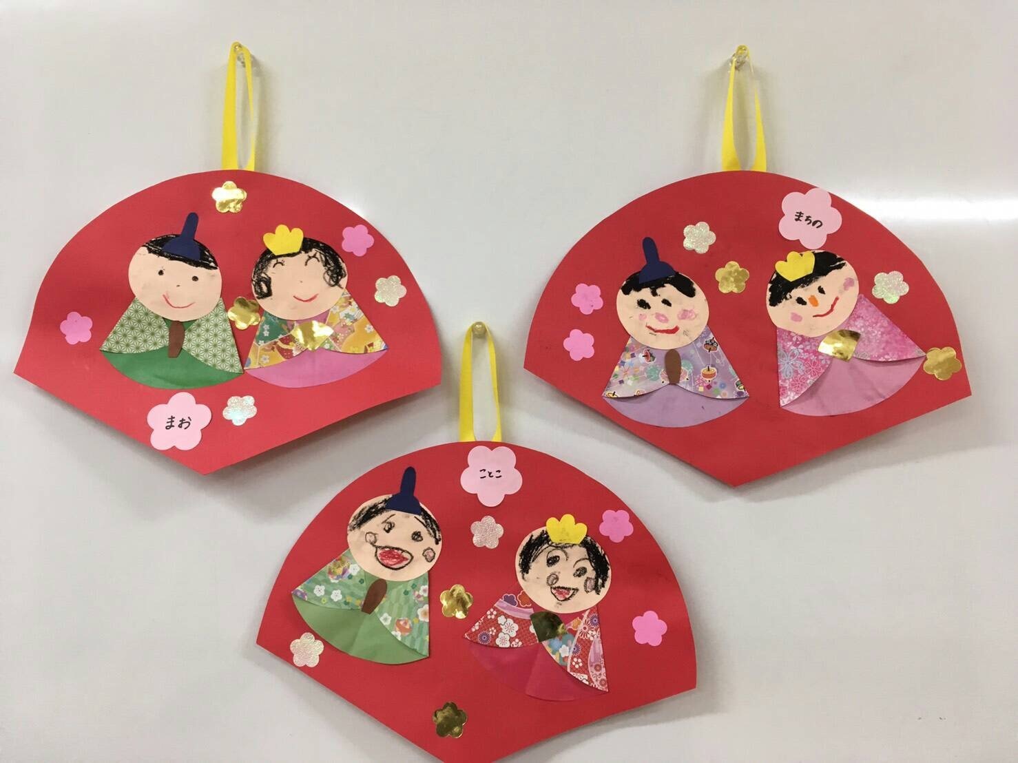 １歳児 ひなまつり製作デイリー ソレイユナーサリーゆりのき台