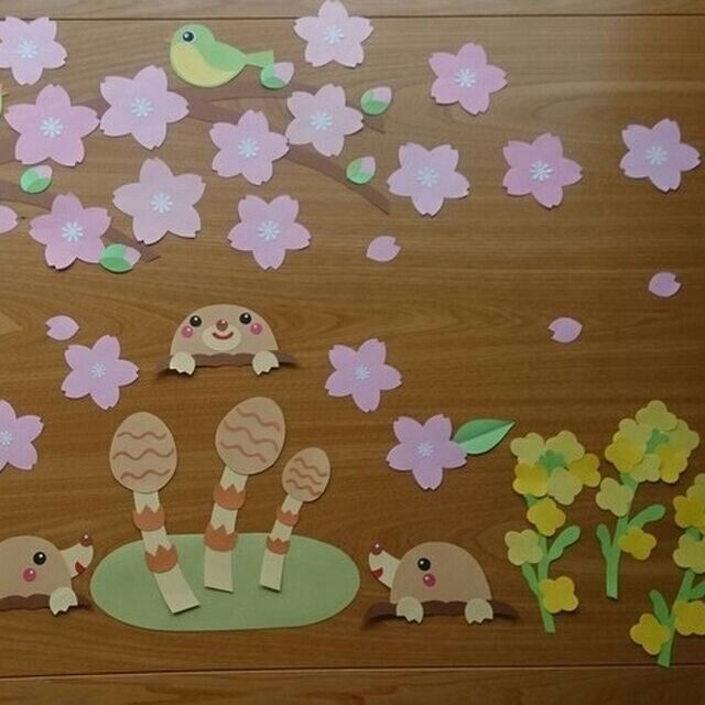 春 吊るし飾り ガーランド 壁面飾り ハンドメイド 保育園 幼稚園