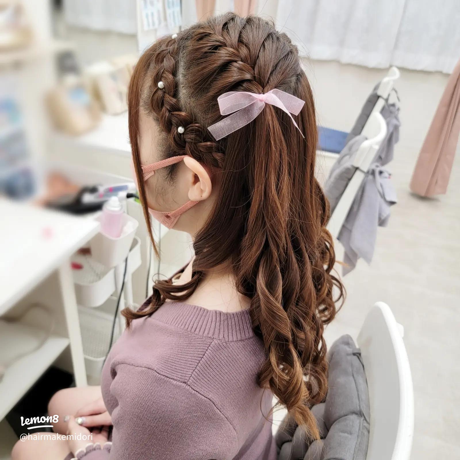 twin hair set🎀🫧 . 結婚式参列セットぜひお任せください‼︎ .ヘアセット ヘアアレンジ 結婚式ヘア 結婚式ヘアセット 結婚式 ヘアアレンジ お呼ばれヘア ツインアレンジ ツインテールアレンジ