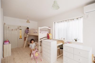 子供部屋をおしゃれで快適に！ レイアウトのポイントや部屋の分け方のコツをご紹介重量木骨の家