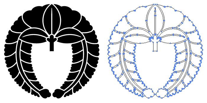 下り藤紋 さがりふじ ：家紋のいろは