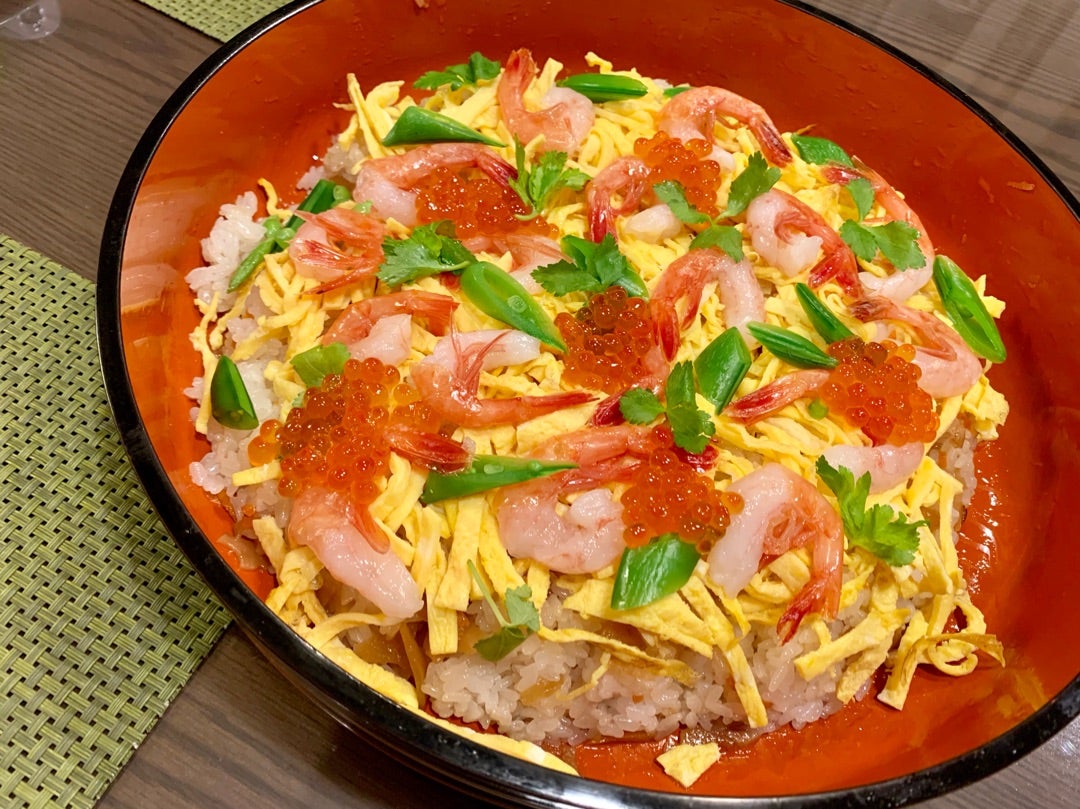 こどもの日ちらし寿司セット 冷凍 3～4人前活 伊勢海老料理 中納言