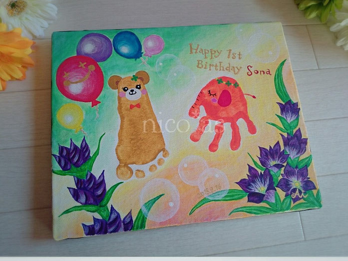 1歳児母の日製作手形アートTikTok