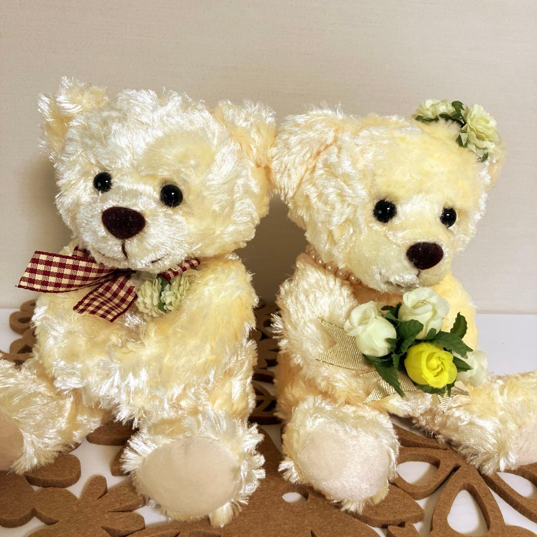 4ウェルカムドール ウェディング テディベア 2体セット