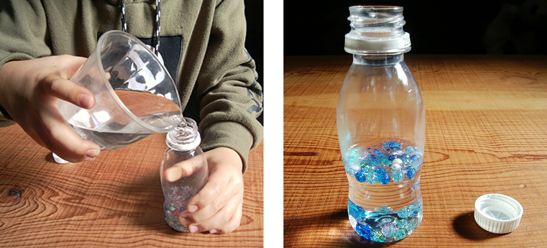 今回の制作物は , ⁡, ＼クリスマスの製作に , ⁡スノードームの作り方をご紹介❄️,, ⁡,洗濯のりをつかって, ゆっくりきらきらが漂う, ミニペットボトルをつかったスノードーム✨, ぜひ作ってみてくださいね😊, ⁡, 保育観を大切にする,保育のカタチ, @hoiku___seisaku, 公式アカウント, @hoiku_katachi,