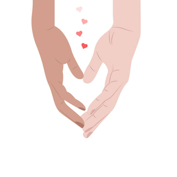 カップル手を繋ぐイラスト素材透過、PNGフリー画像ダウンロード - Pngtree