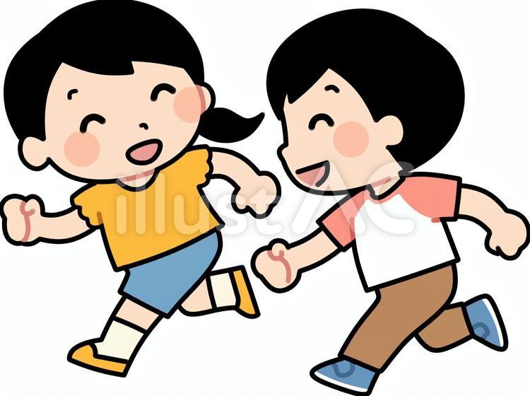 走る 子供のイラスト素材 - PIXTA