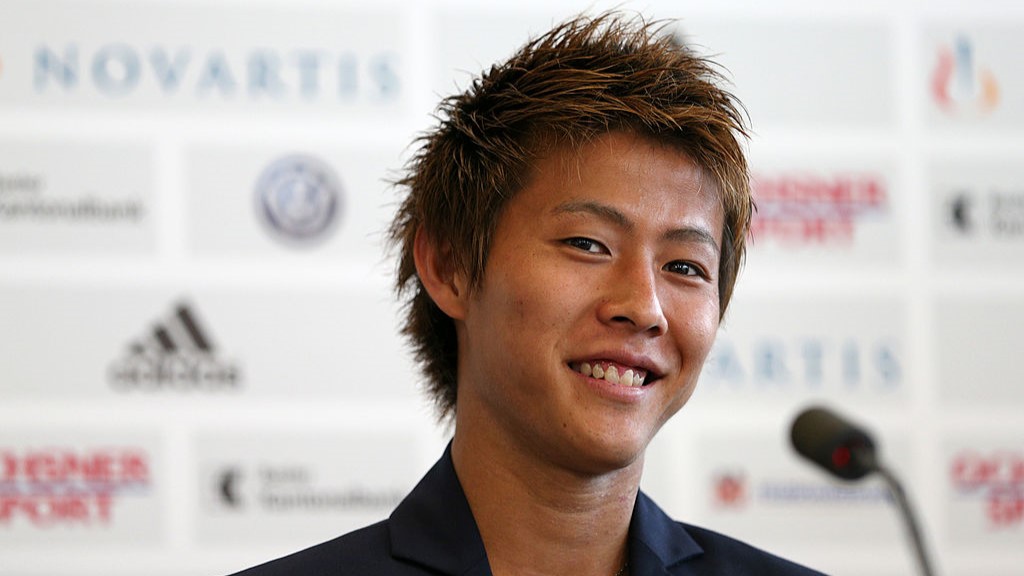 3児の父・元サッカー日本代表 柿谷曜一朗さんがキッザニア東京の「サッカースタジアム」オープニングセレモニーに登壇