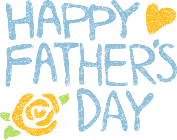 母の日」と「父の日」の文字入りブーケのイラストセット：イラスト無料