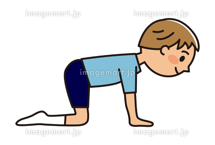 はいはいしている赤ちゃん イラスト素材6498868- フォトライブラリ