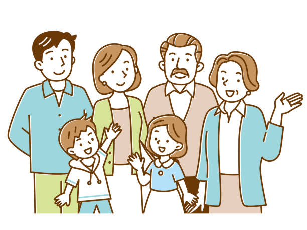 メッセージボードを持つ老夫婦のイラスト - イラストくん