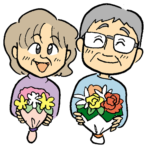 手をつなぐ老夫婦のイラストかわいいフリー素材集 いらすとや