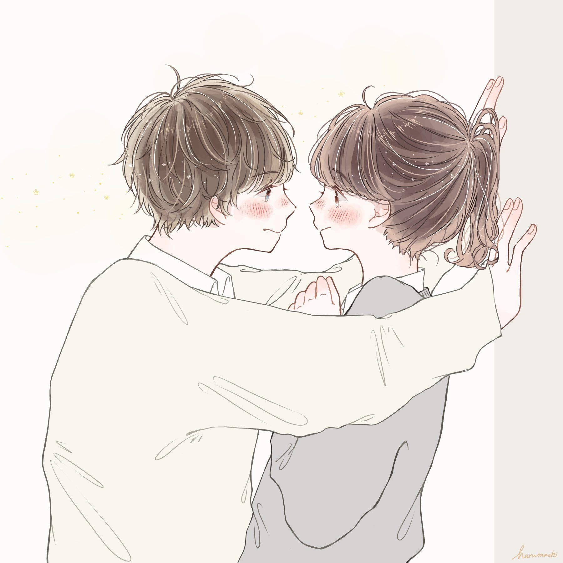 幸せそうに抱き合うカップル イラスト素材6946432- フォトライブラリ