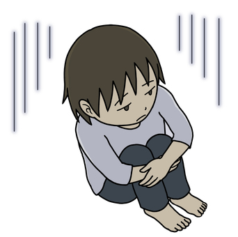 めまいを起こしている人のイラスト 女性