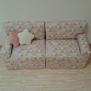 牛乳パックのイス☆ソファータイプ輝きたいルイジ記録 旧：親ばか日記☆