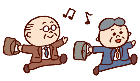 おじいちゃん：イラスト無料