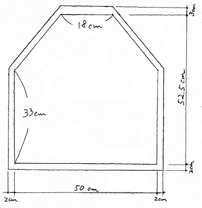 型紙 縫い代付き 子ども エプロン 三角巾 パターン 作り方レシピ付 子供 こども キッズ 保育園 幼稚園1bunno1
