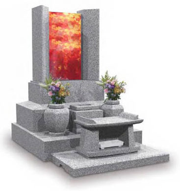 アートガラスのオリジナルデザイン墓石 フォースプレイス