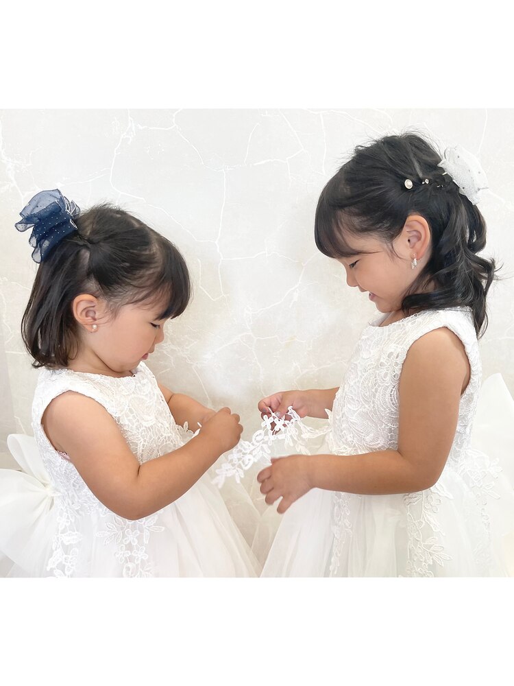 送料無料, 子供ドレス髪飾り パールリボンフラワーティアラ TAK