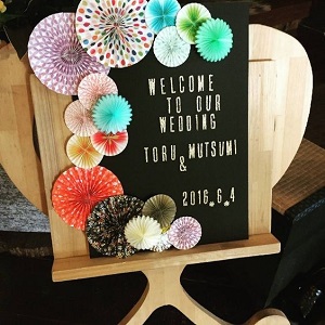 立体モチーフつきのウェルカムボード手作りキット＜シェリーマリエ・ウェルカムボードコーナー＞