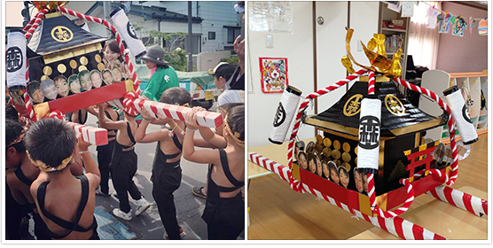 手作り御輿 幼稚園、保育園、子供会にどうですか