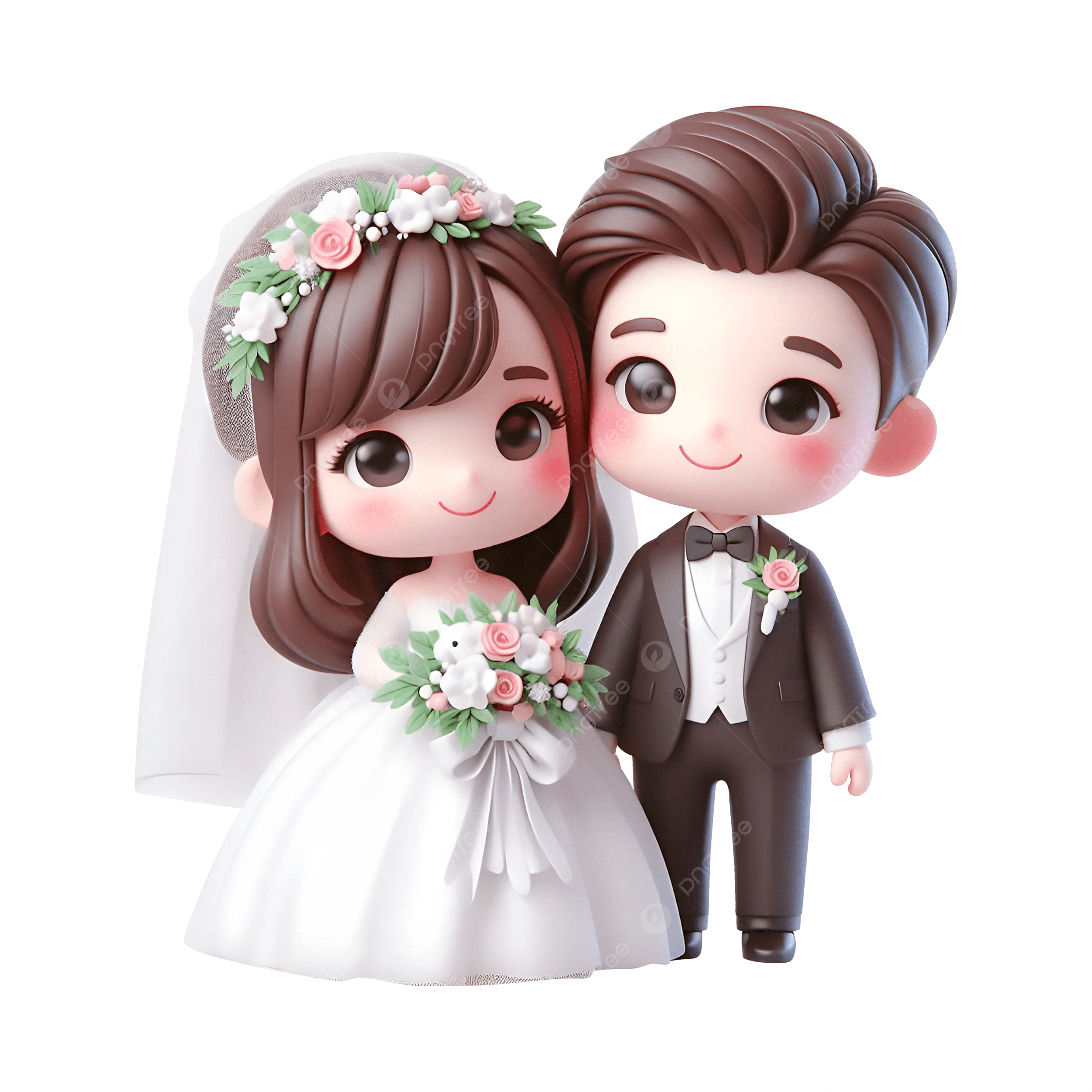 ウェディング姿の女性 無料イラスト32905素材Good