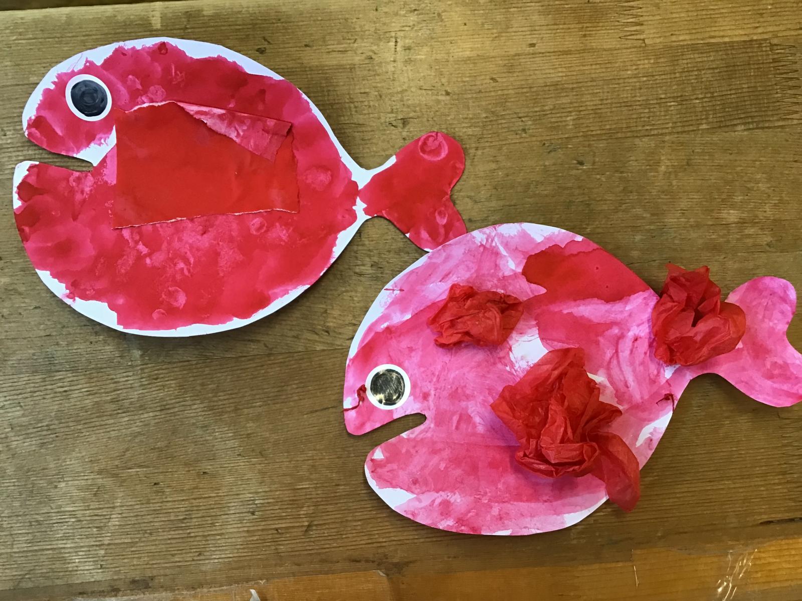 きんぎょがにげた」の製作をしました②タートルナーサリー 亀川病院保育所 ニチイキッズ