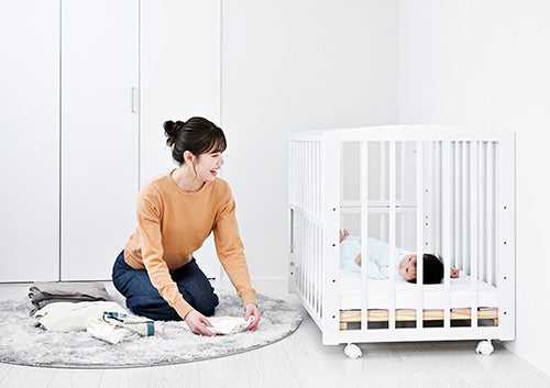 わが家のベビーベッド配置事情と模様替え奮闘記！ - 20代からの家作り