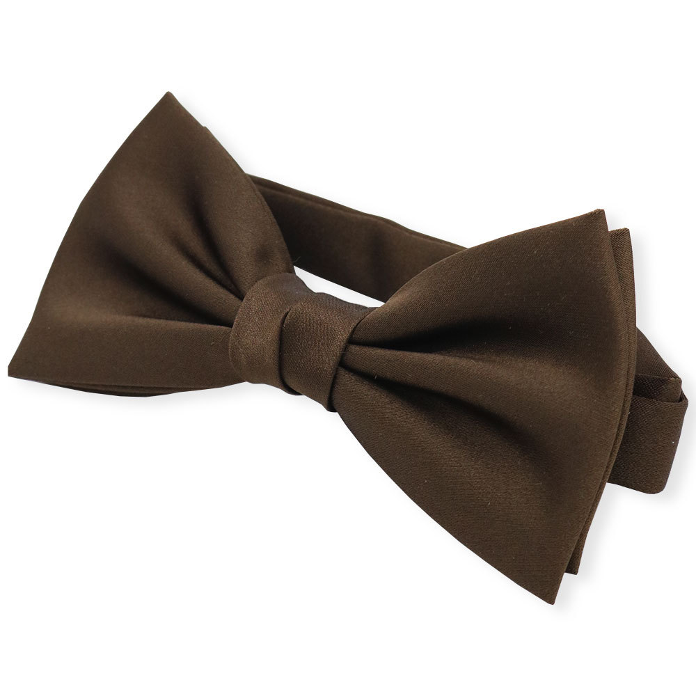 蝶ネクタイ 結婚式 メンズ ブラウン モカ 茶色 ワンタッチ ポケットチーフ カフスボタン セット フック式 簡単着脱