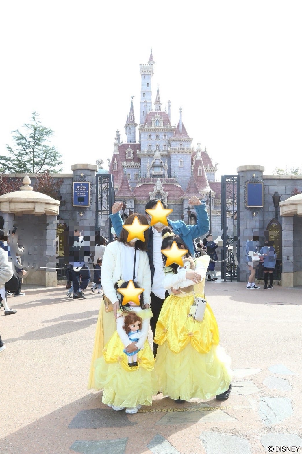 ディズニーTシャツ 5点セット リンクコーデ 家族でお揃い 5人家族 イン