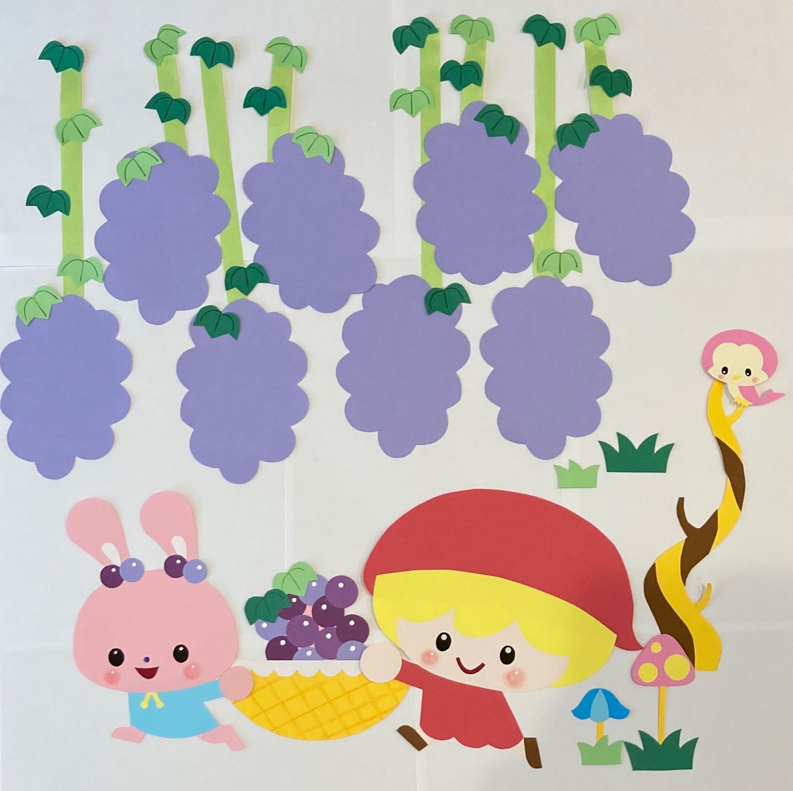 Amazon.co.jp: 壁面 製作 ぶどう 10セット 9月 保育 施設 秋 製作キット : DIY・工具・ガーデン