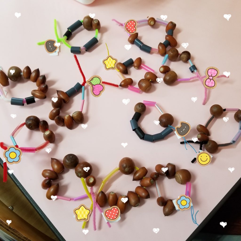 🍑もも組🍑どんぐり製作認定こども園 青葉保育園鹿児島県肝属郡東串良町池之原社会福祉法人 雪山福祉会