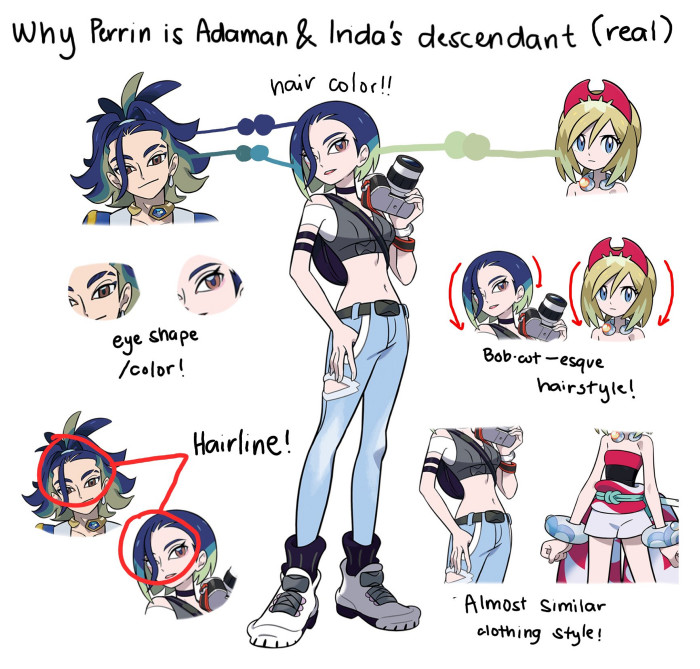 ポケモンSVの新キャラ「サザレ」が「セキ」と「カイ」の子孫説を見たワイパウ@ゲーム兼雑記垢 さんのマンガツイコミ 仮