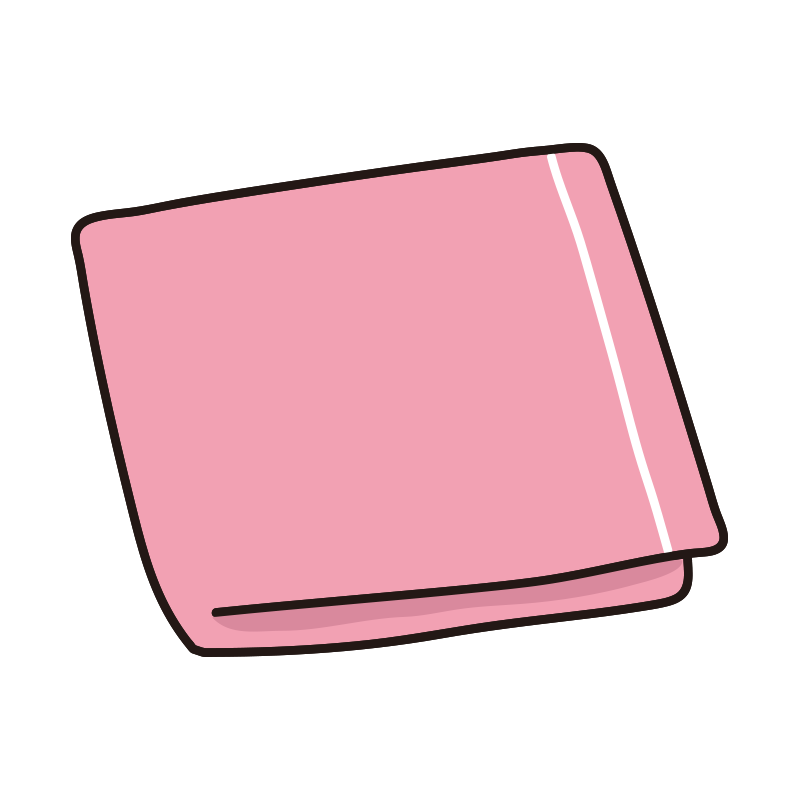 持ち物かわいい手描きの無料素材「てがきっず」保育園・小学校・介護施設にぴったりのフリー素材イラスト