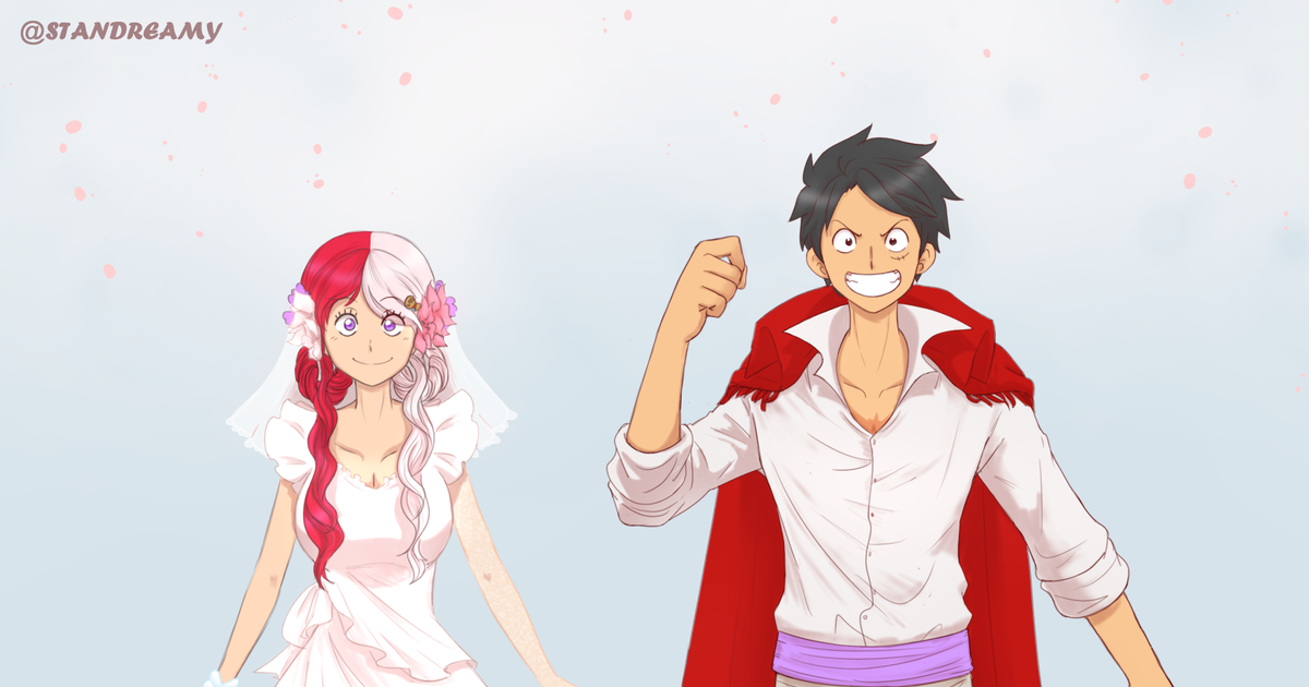 ワンピース ルフィとウタが結婚発表した時のニュース ワンピースonepieceコントニュース面白いルフィREDTikTok