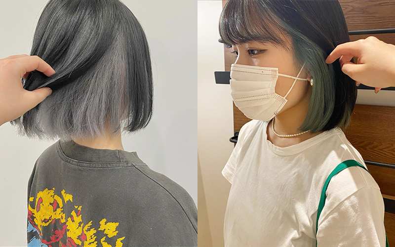 ボブのインナーカラーはどこに入れる？知っておきたいポイントと色別カタログ集ホットペッパービューティーマガジン