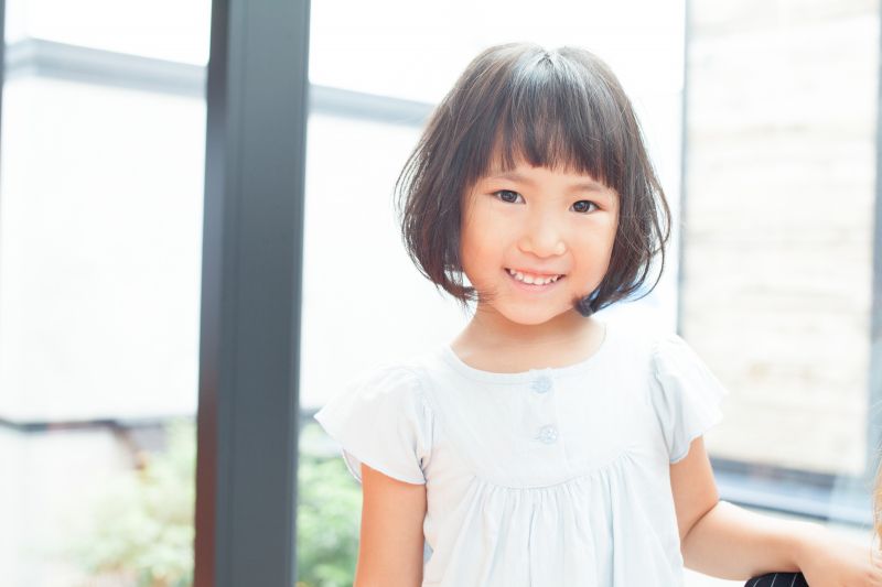 韓国ヘア 女の子 キッズカットTikTok