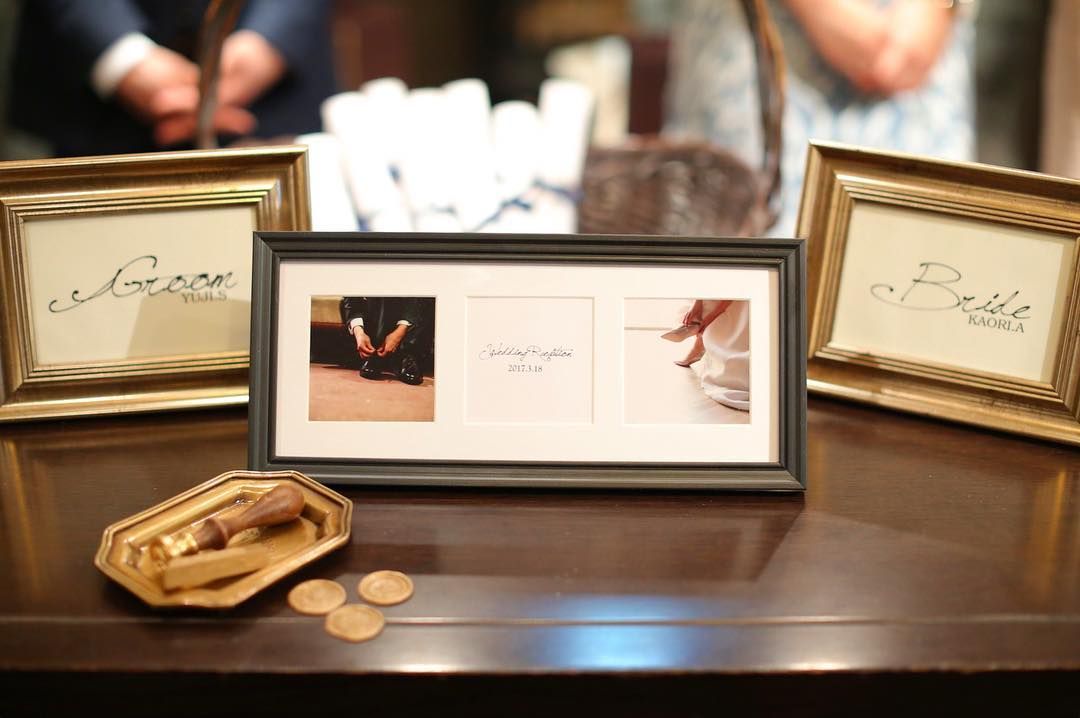 ウェルカムボード受付サインペーパアイテム込 ウエディングミールへ―デン風結婚式 ウェルカム