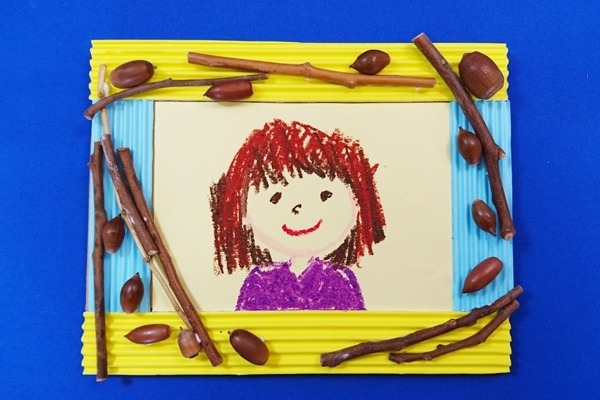 ダンボール工作キット 動物写真立てhachimoku14