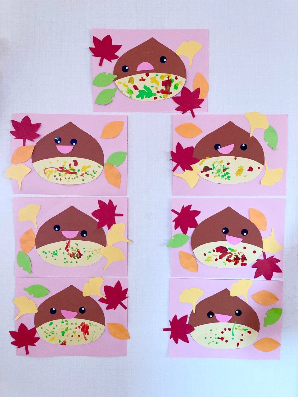 10月の壁面制作は、折り紙で栗！ - 忘れないで 忘れるわけない 心に残るあの日の言葉