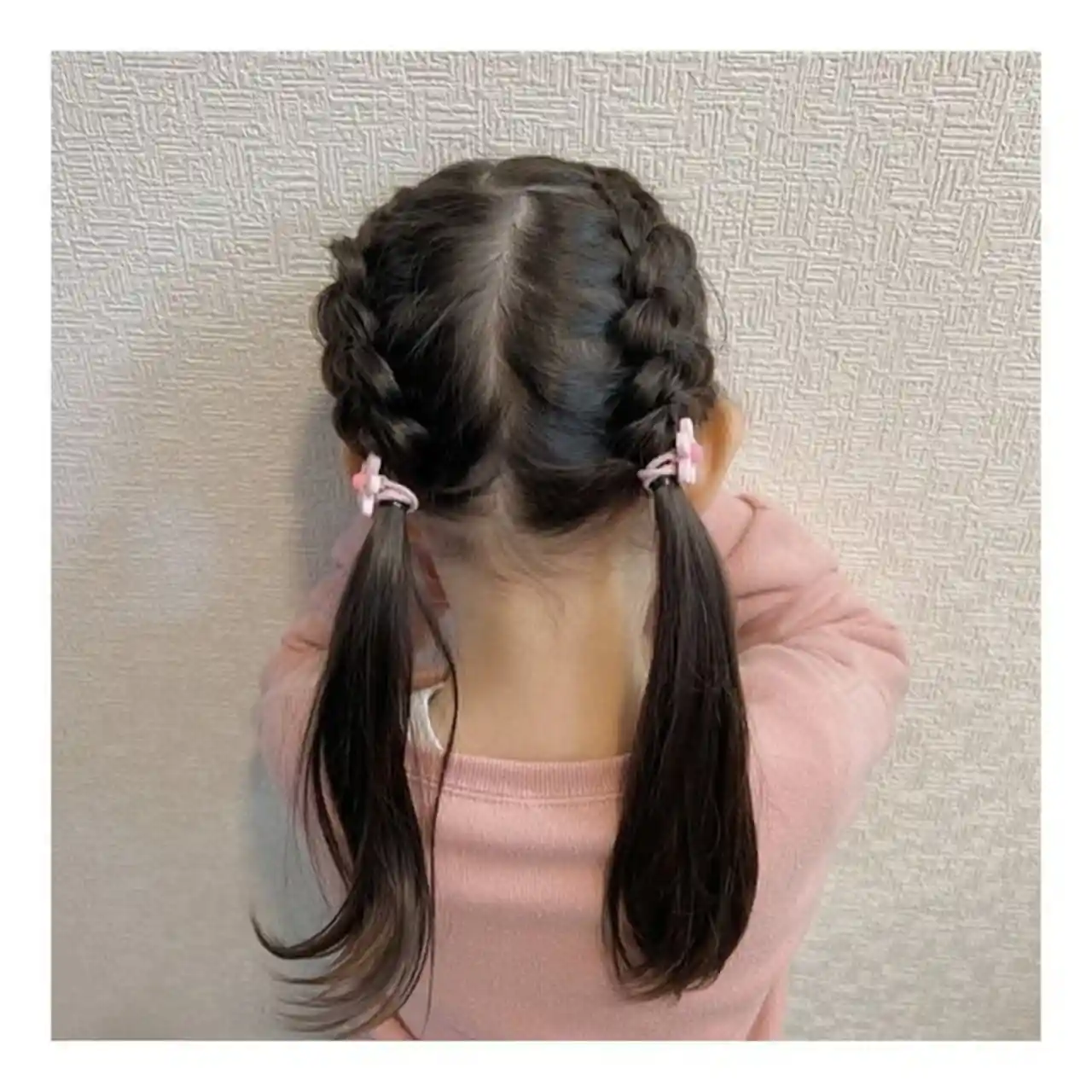 ロング キッズ 編み込みヘア 結婚式ヘアアレンジ×nanon×浦川由起江×698828HAIR