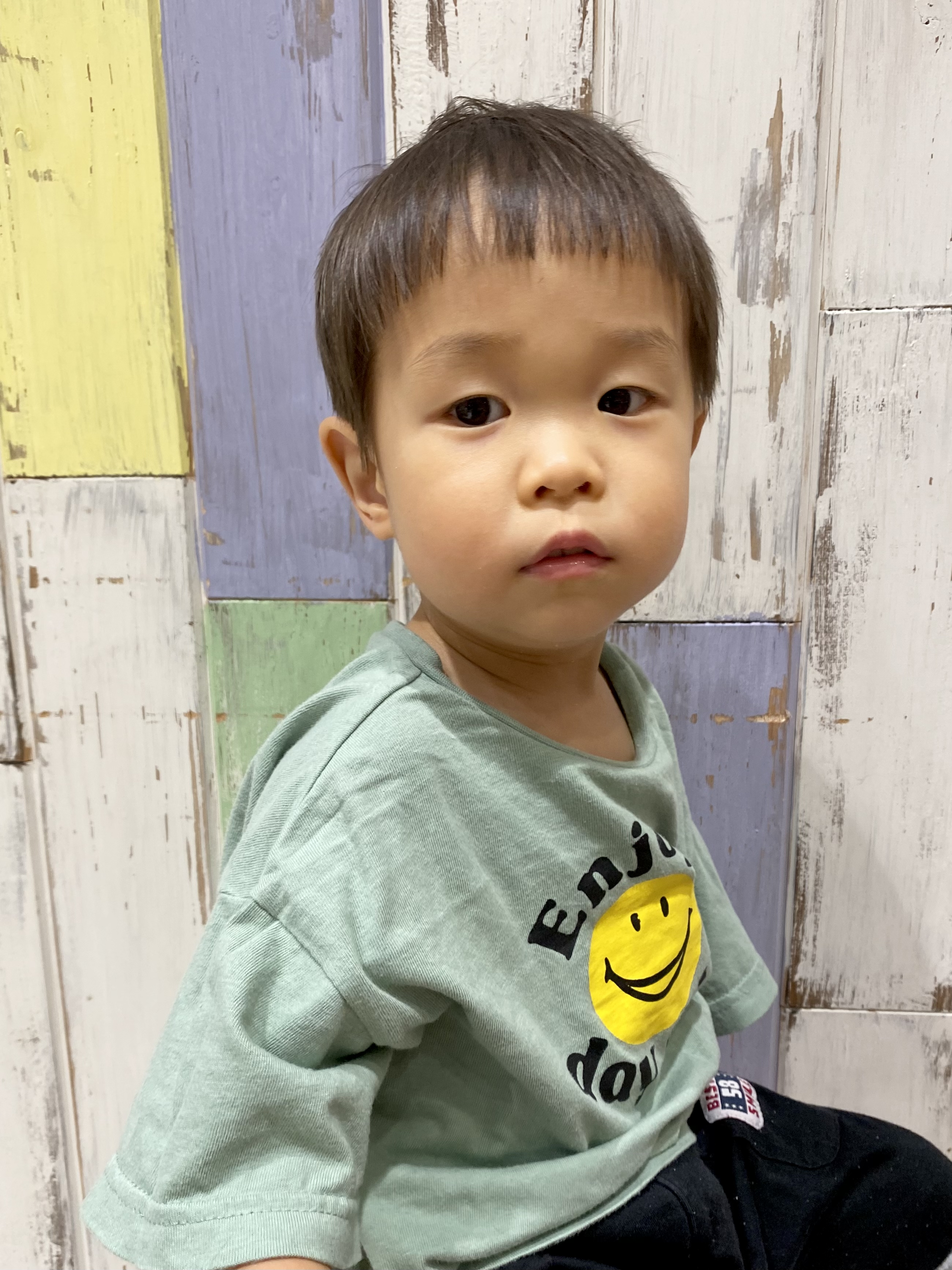 ぱっつんマッシュ×ベビーヘアキッズカット男の子ヘア短髪：L247099467スター STAR のヘアスタイルホットペッパービューティ