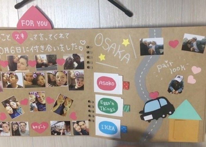 DIY サプライズボックス 手作りアルバム スクラップブック 爆発ボックス バレンタインデー 誕生日 結婚記念日 プレゼント インスタ映え 六角型デザイン かわいい カード ハンドメイド 写真 ラブメモリー 簡単 デコレーション付き ENSYA彼氏彼女のプレゼント通販店PAVO