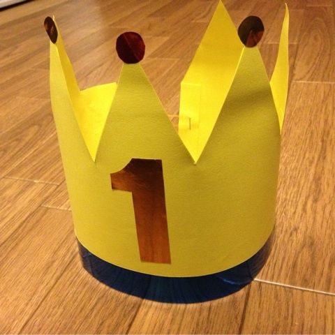１歳の誕生日パーティーをしました！〜厚紙で作る王冠の作り方を紹介〜タベルノモデザインのホームページ